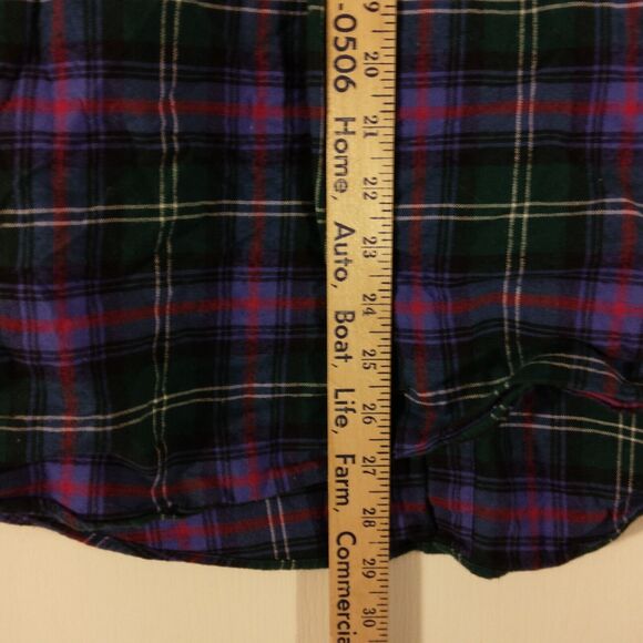 Brooks Brothers flannel shirt mens L Large Regent fit blue plaid long sleeve - Picture 5 of 8